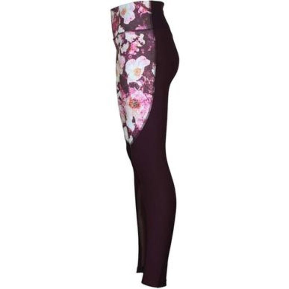 Womens Nike Dri-Fit Power Legend Floral Port Wine Leggings Size S Mesh Port Wine - Picture 4 of 5